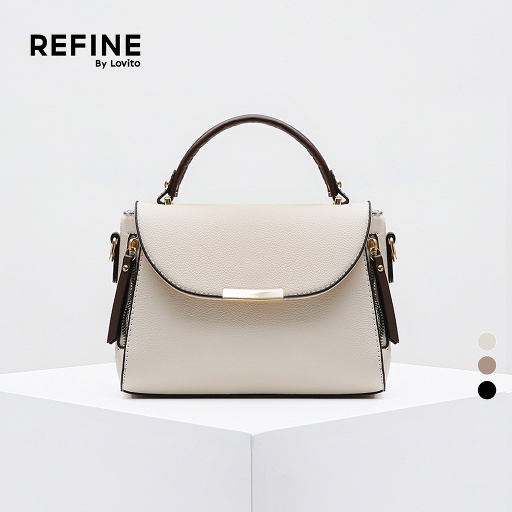 (Refine by Lovito) Casual liso pequeno quadrado Bolsa feminina LFAR9075