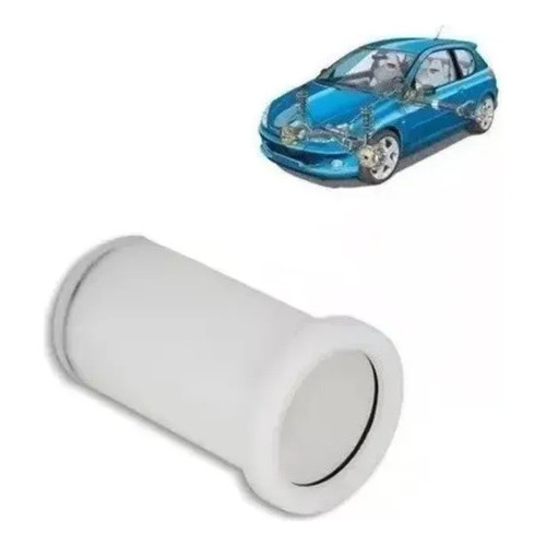 Bucha Rolamento Eixo Traseiro Elimina Folga Peugeot 206 207 Branco 50mm