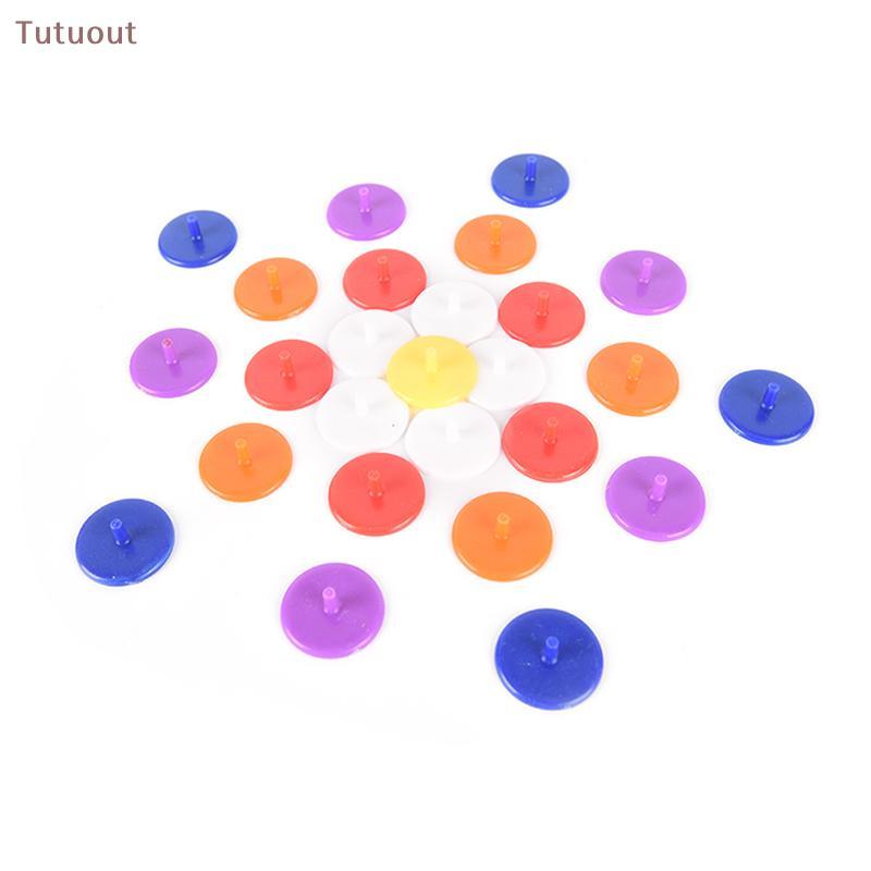 TUTU 50X Marcadores De Posição De Marca De Bola De Golfe De Plástico Diâmetro 24mm Acessórios BR