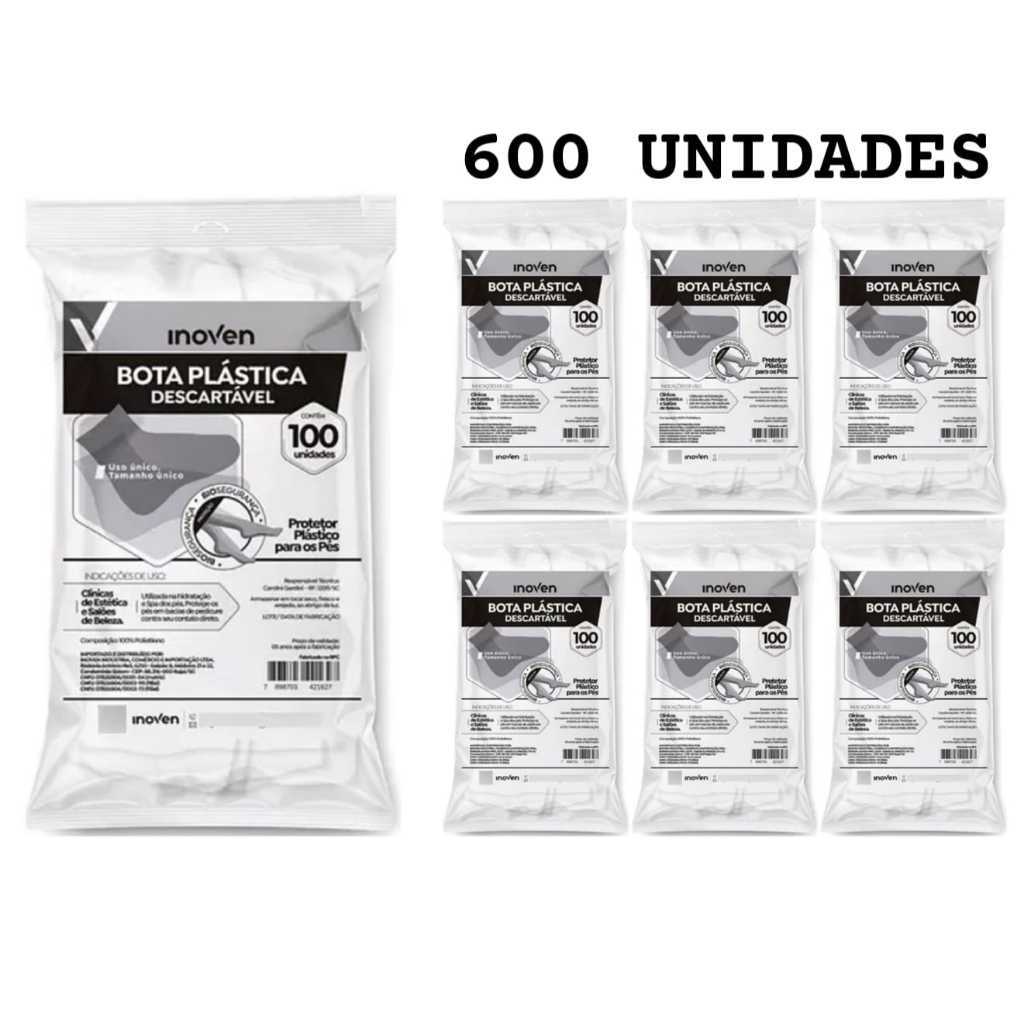 Botas Plásticas Descartáveis para Uso de Spa dos pés e Pedicure