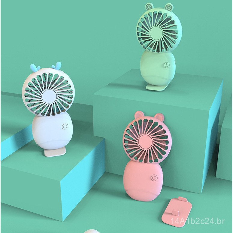 Novo ventilador portátil, ventilador pequeno recarregável por USB, mini ventilador portátil de bolso para dormitório e m