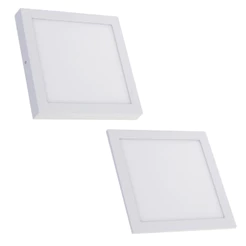 Luminaria Painel Plafon Led 40x40cm 32W Emb/Sob Quadrado Bivolt Branco Frio