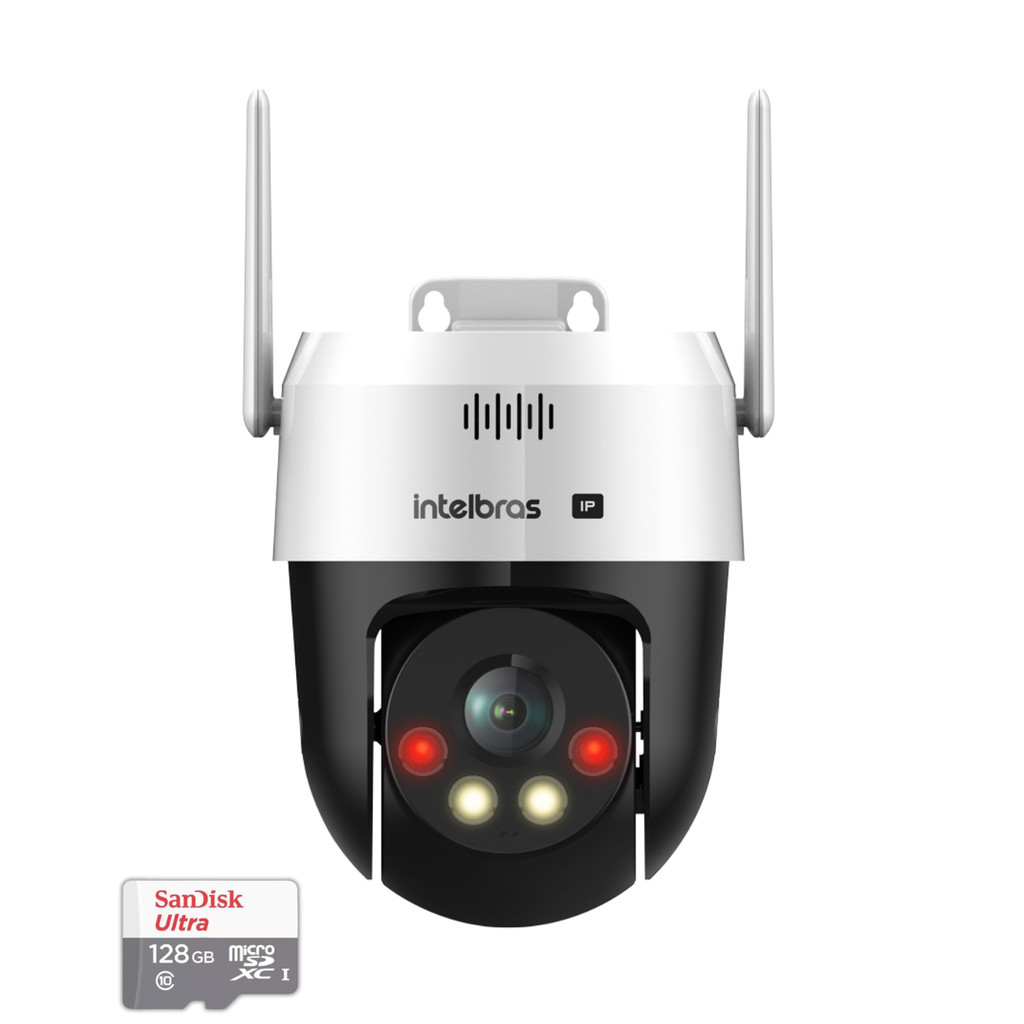 Câmera IP Wi-Fi Intelbras VIPW 1300 MINI SD Speed Dome 128GB