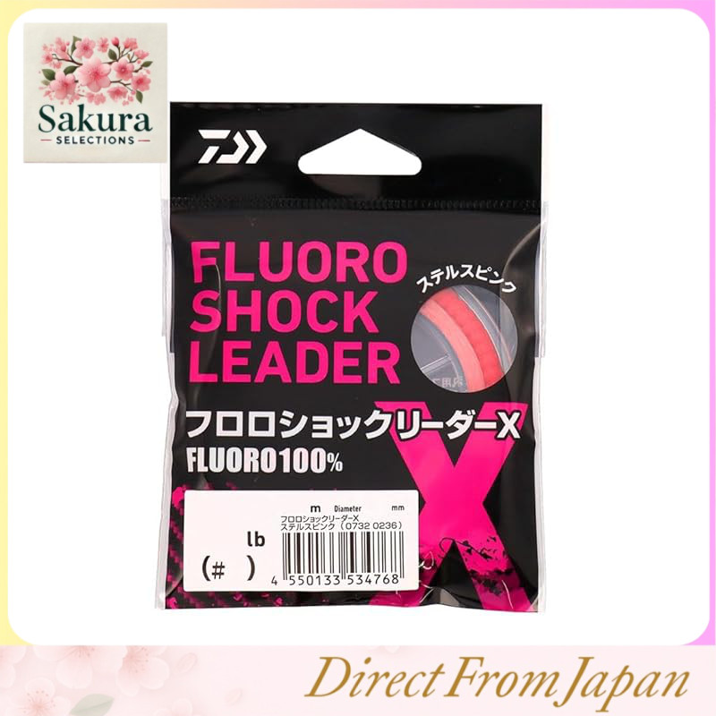 Daiwa Fluoro Shock Leader X Linha Fluorocarbon Líder de Pesca