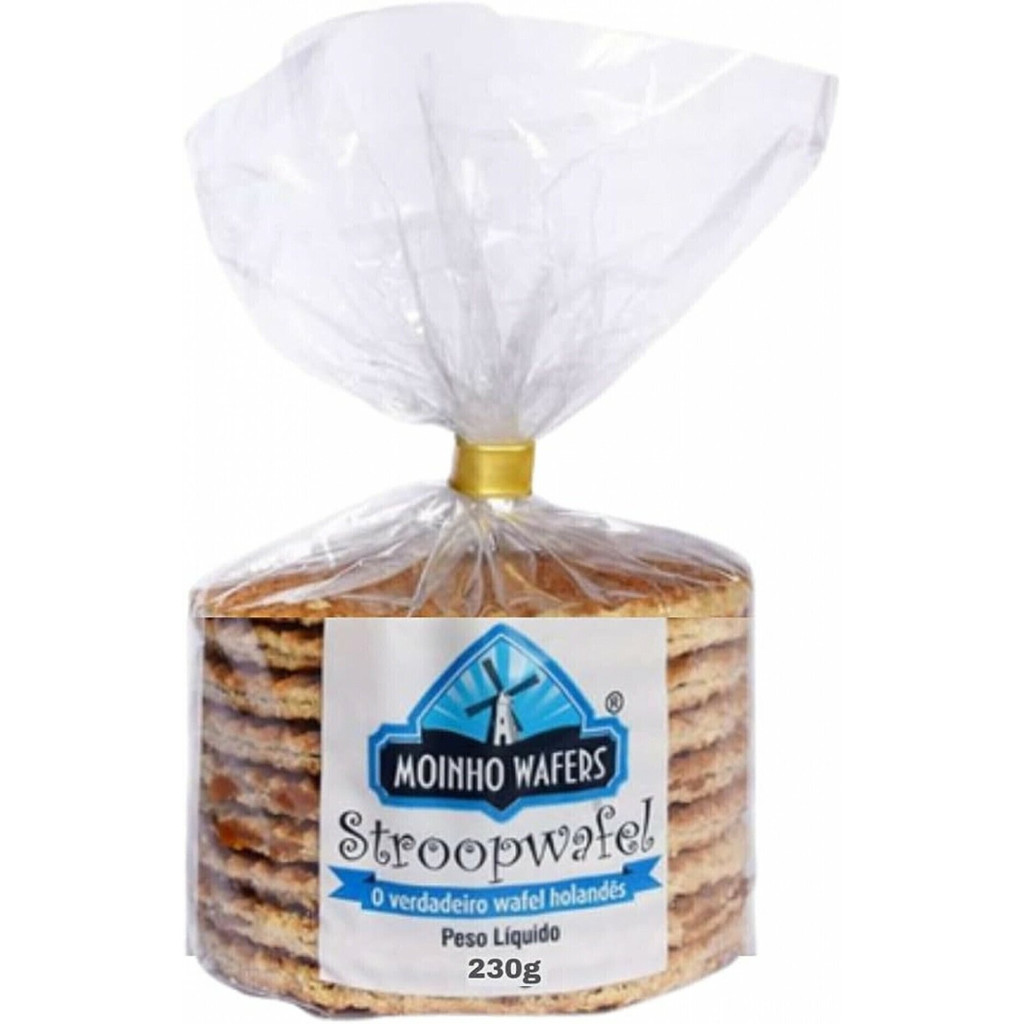 Moinho Wafers Biscoito Stroopwafel Saquinho 230g Importado Original Pronta Entrega