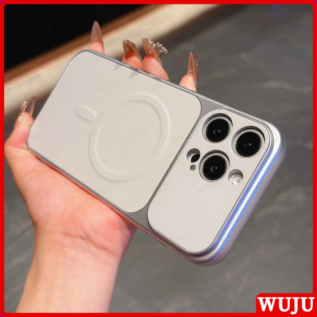 Capa De Couro Magnético De Luxo WUJU Compatível Com IPhone 17 16 15 14 13 Pro Max , Proteção Contra Quedas Resistente E