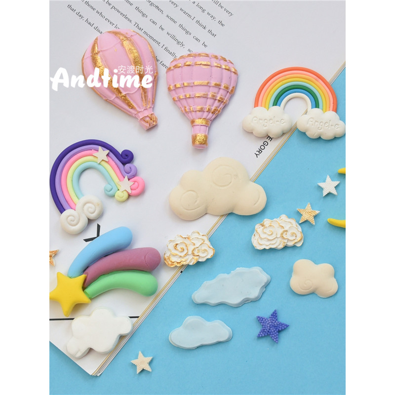 Lua balão de ar quente nuvem arco-íris Fondant ritmo seco bolo de Chocolate moinho de vento sobremesa mesa bolo molde de