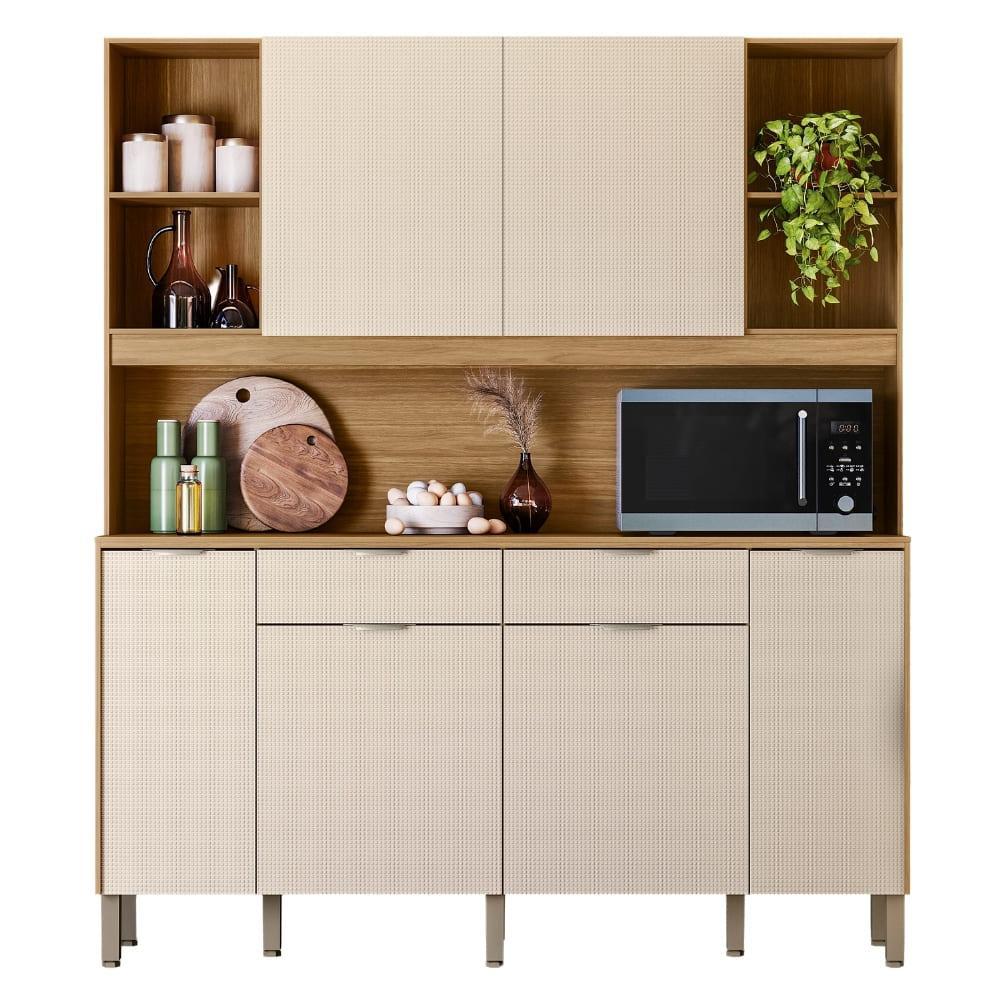 Armário De Cozinha Compacta 6 Portas 5 Nichos Mantra