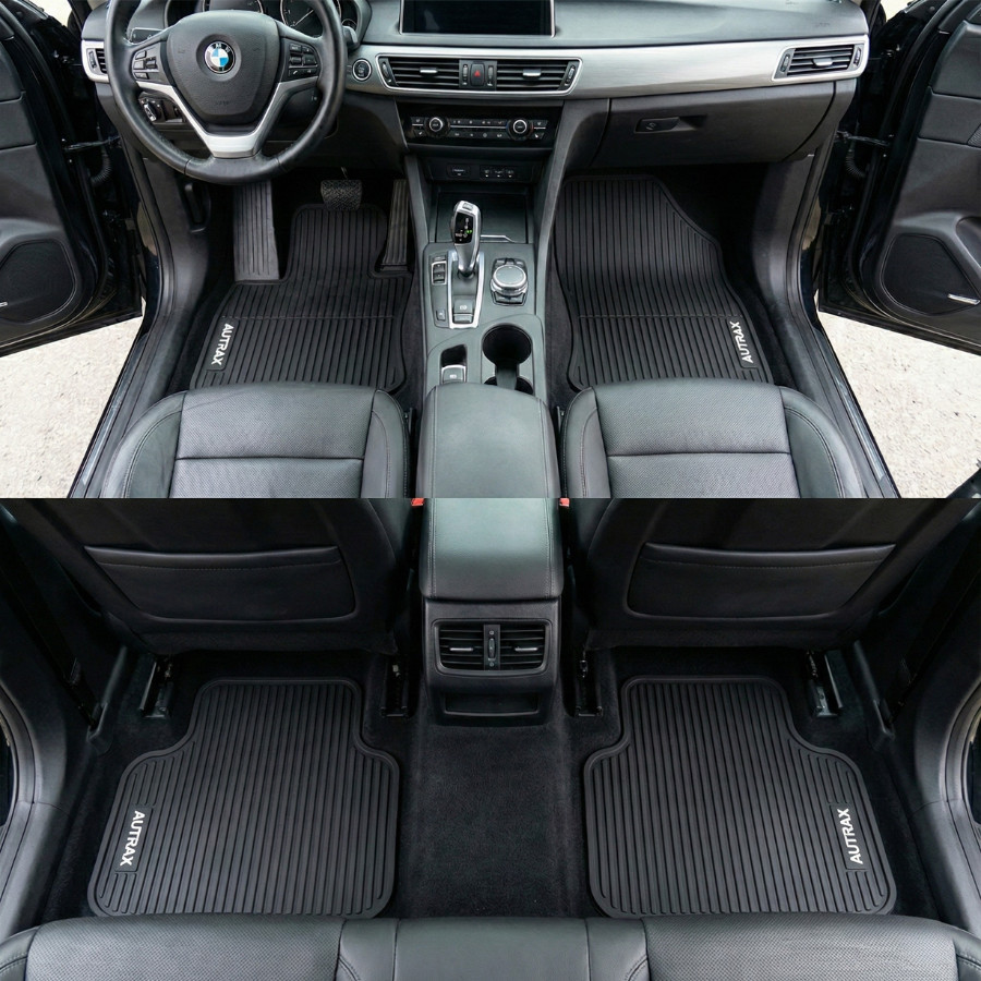 Tapete Automotivo Universal (Serve em qualquer carro)  Borracha resistente - 4 peças