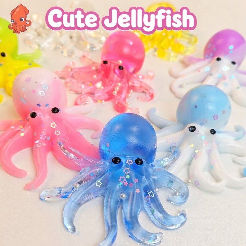 Brinquedo Sensorial De Polvo De Gelatina Colorido Com Brilho Divertido De Alívio De Estresse Para Crianças E Adultos