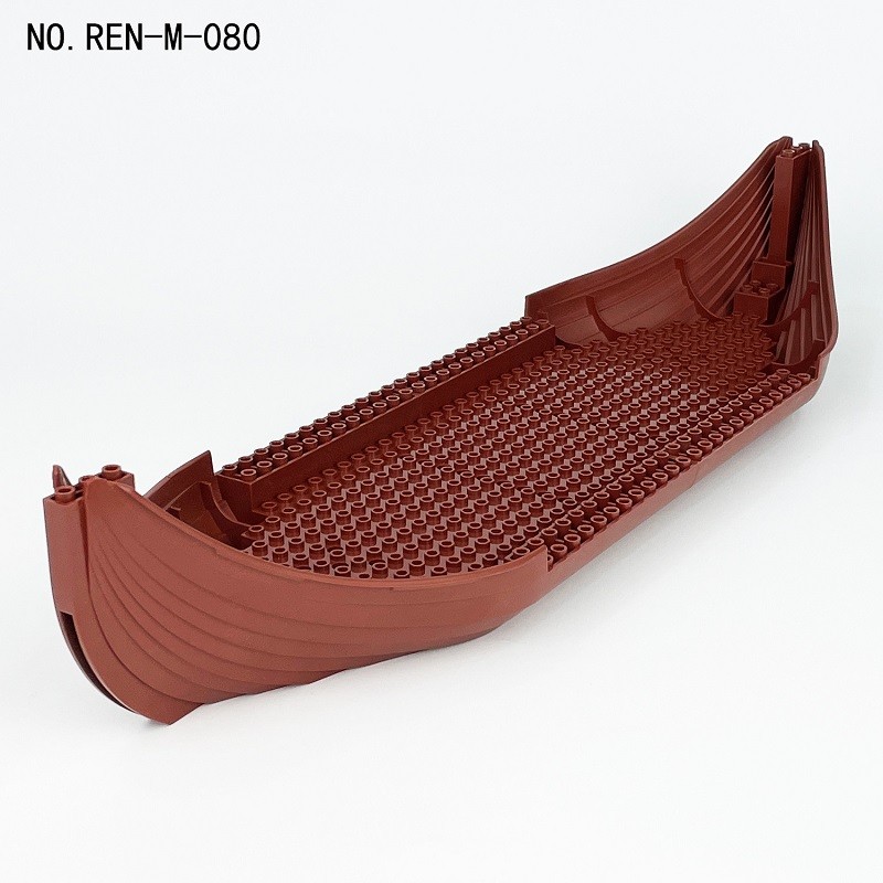 1 Conjunto De Acessórios Para Base De Navio Pirata , Figuras Criativas Crianças , Montar Blocos De Construção De Partícu