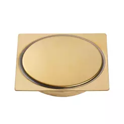 Ralo Click Up Quadrado Para Chão 10Cm Inox Pingoo - Dourado