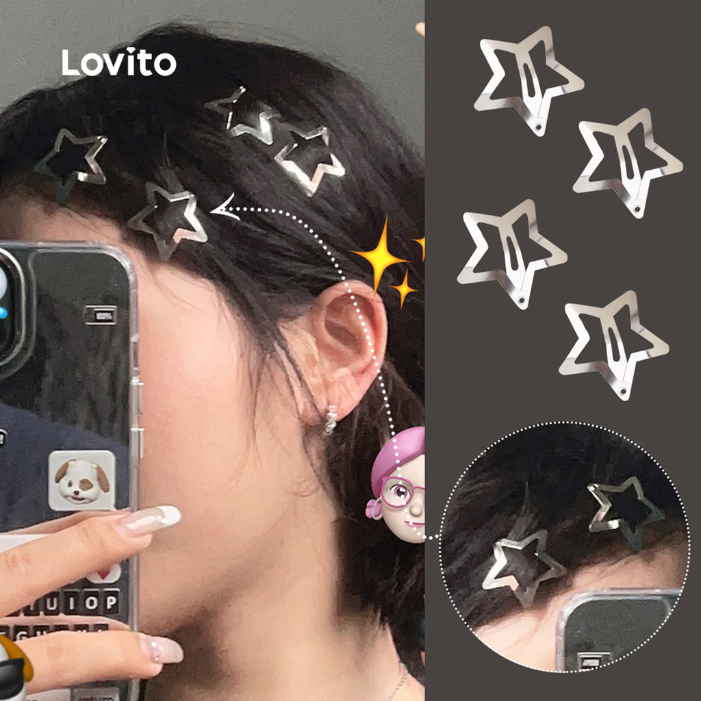 Lovito Grampos de Cabelo estrela LCS31A123 em Oferta na Shopee