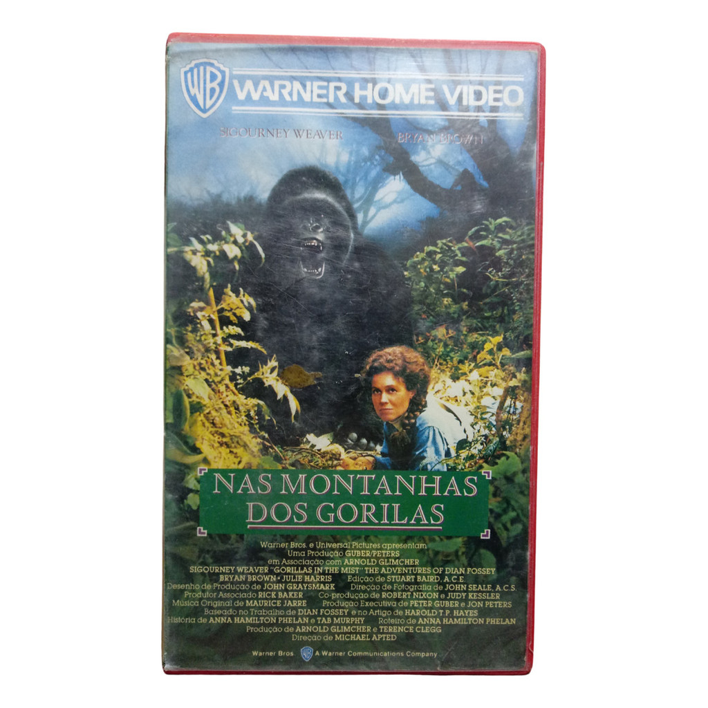 Vhs Nas Montanhas Dos Gorilas - Sigourney Weave