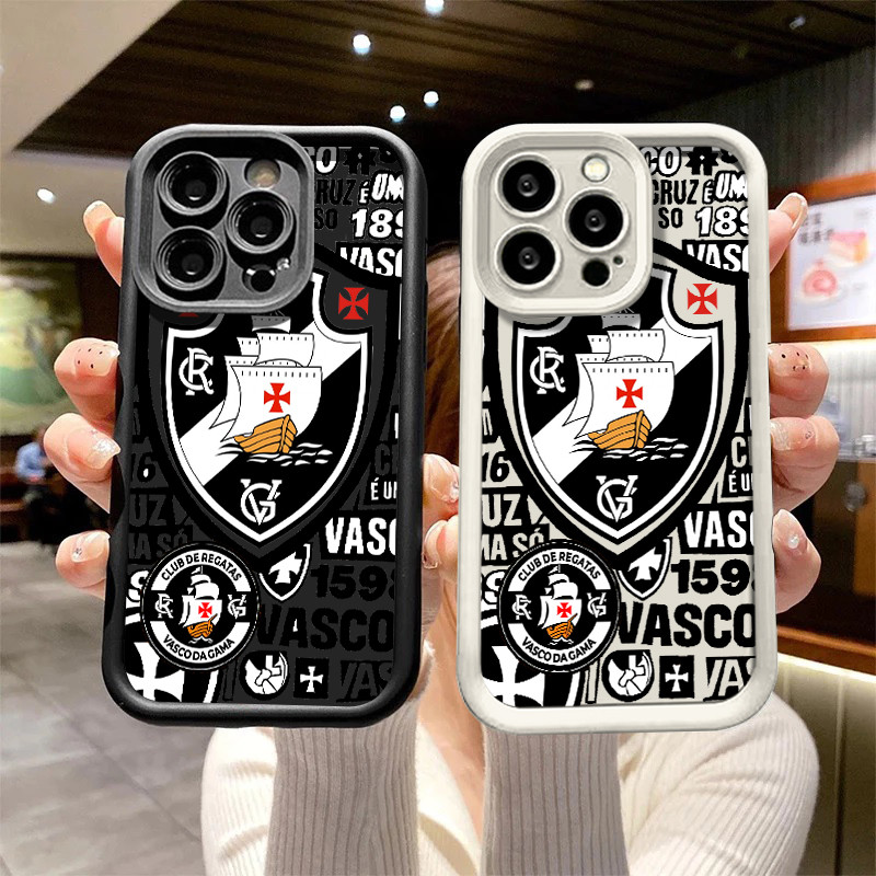 Capinha celular torcedores de futebol do Vasco da Gama para iPhone 12 13 x xr xs max 11 16 14 15 pro max Capa silicone em Oferta na Shopee