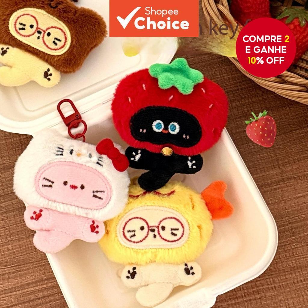 Tengyi Original Chaveiro De Pelúcia Fofo De Gato Para Meninas, Pingente Versátil De Mochila, Pingente De Boneca Criativo