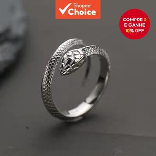 Intage Men's Fashion Open Snake Ring/Acessório De Jóias Punk em Oferta na Shopee