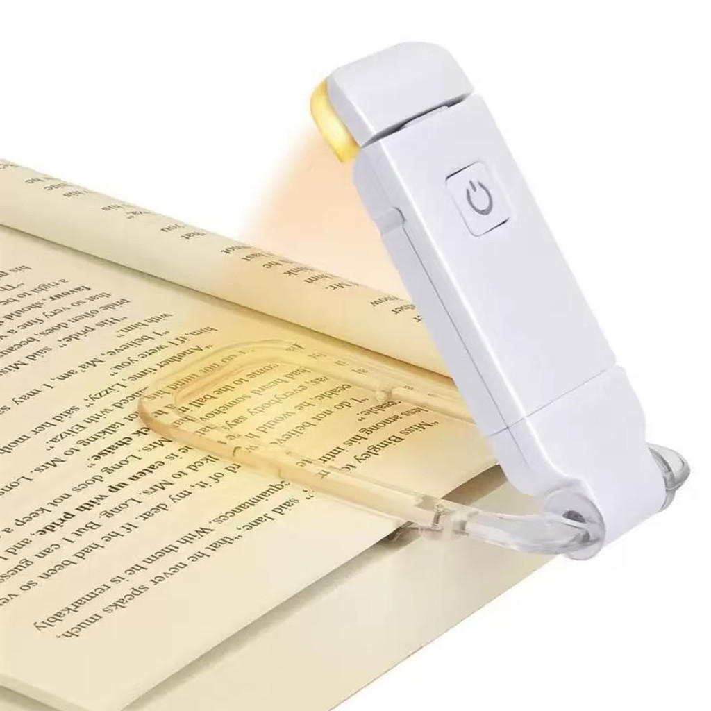 Luz de Leitura LED USB Recarregável Com Clipe Portátil Luminária Compacta em Oferta na Shopee