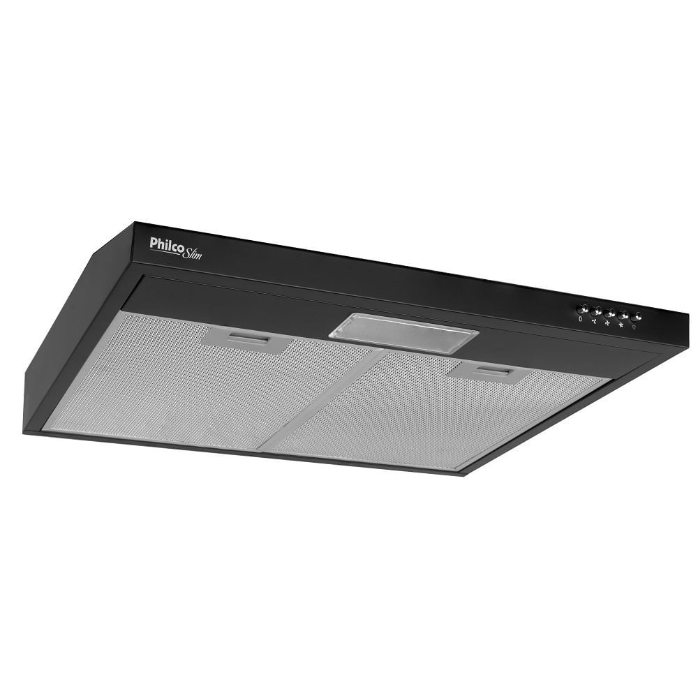 Detalhes do Depurador de Ar Philco Slim 60cm Preto PDR60P – 127 Volts