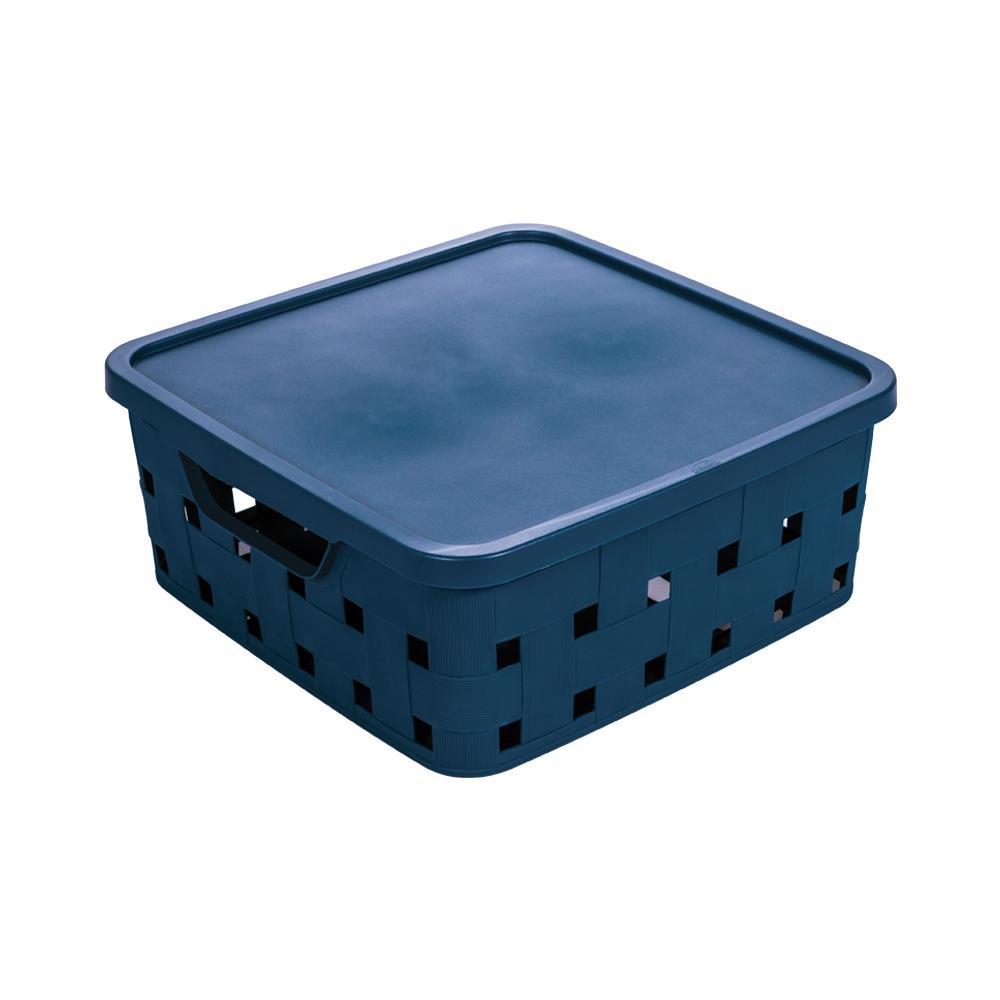 Caixa Organizadora de Plástico com Tampa Plasútil 11 L Fita em Oferta na Shopee