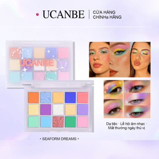 Paleta De Sombras Coloridas UCANBE-15 Cores Vibrantes Foscas , Deslumbrantes Brilho E Duochrome Acabamentos Altamente Pi em Oferta na Shopee