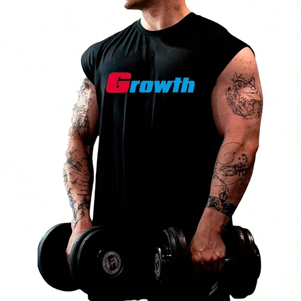 Regata Machão Camiseta Gr0wt Cavada Oversized Premium 100% Aldogão Academia Gym Body Builder Para Treino Masculina