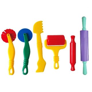 Conjunto de 6 Ferramentas de Argila para Classificação, Moldes de Corte Feitos à Mão, Brinquedos em Oferta na Shopee
