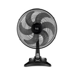 Ventilador Turbo 40cm VL401 Preto Potente 135 w Silencioso Oscilante 6 Pás Oscilante Multi