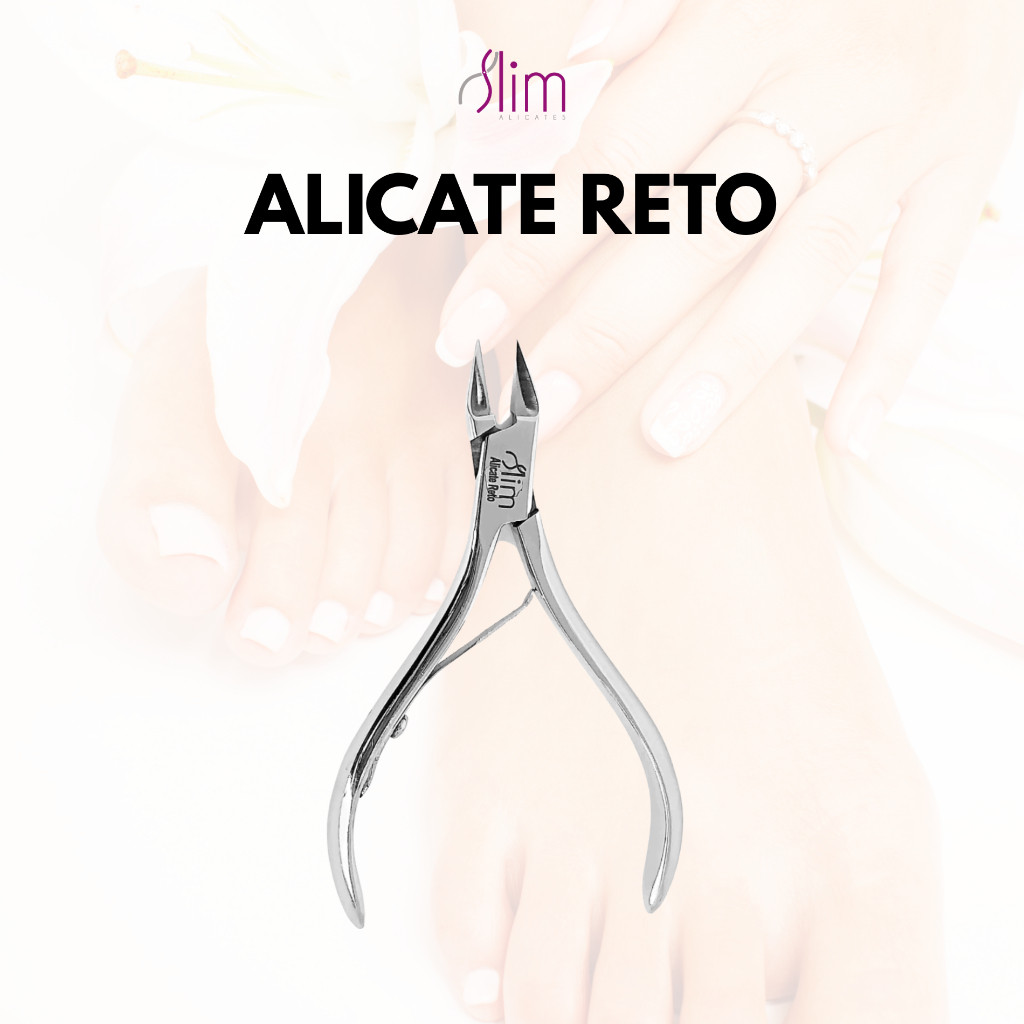 Alicate de Corte Reto para Manicure e Podóloga - Slim