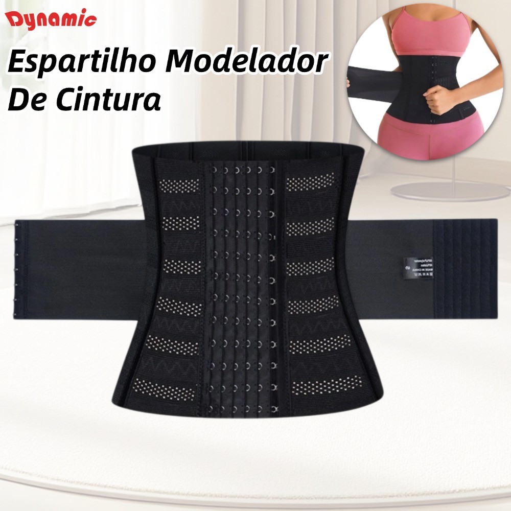 Lingerie Cinta Elastique Modeladora De Alta Compressão Redutor Afina Cintura 7 Cinchers De Emagrecimento Desossado-DY