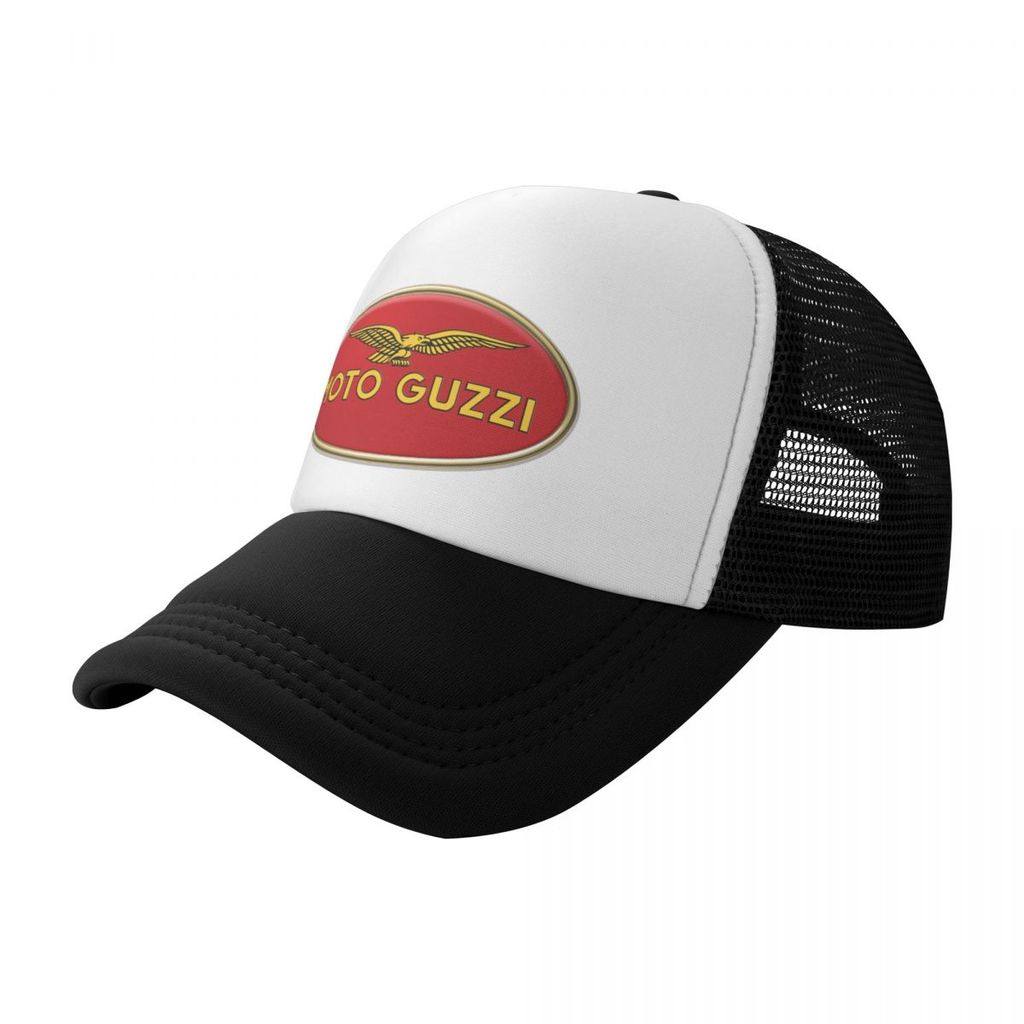 Boné Moto Guzzi Mesh Trucker Com Proteção Solar-Perfeito Para Caminhadas E Camping
