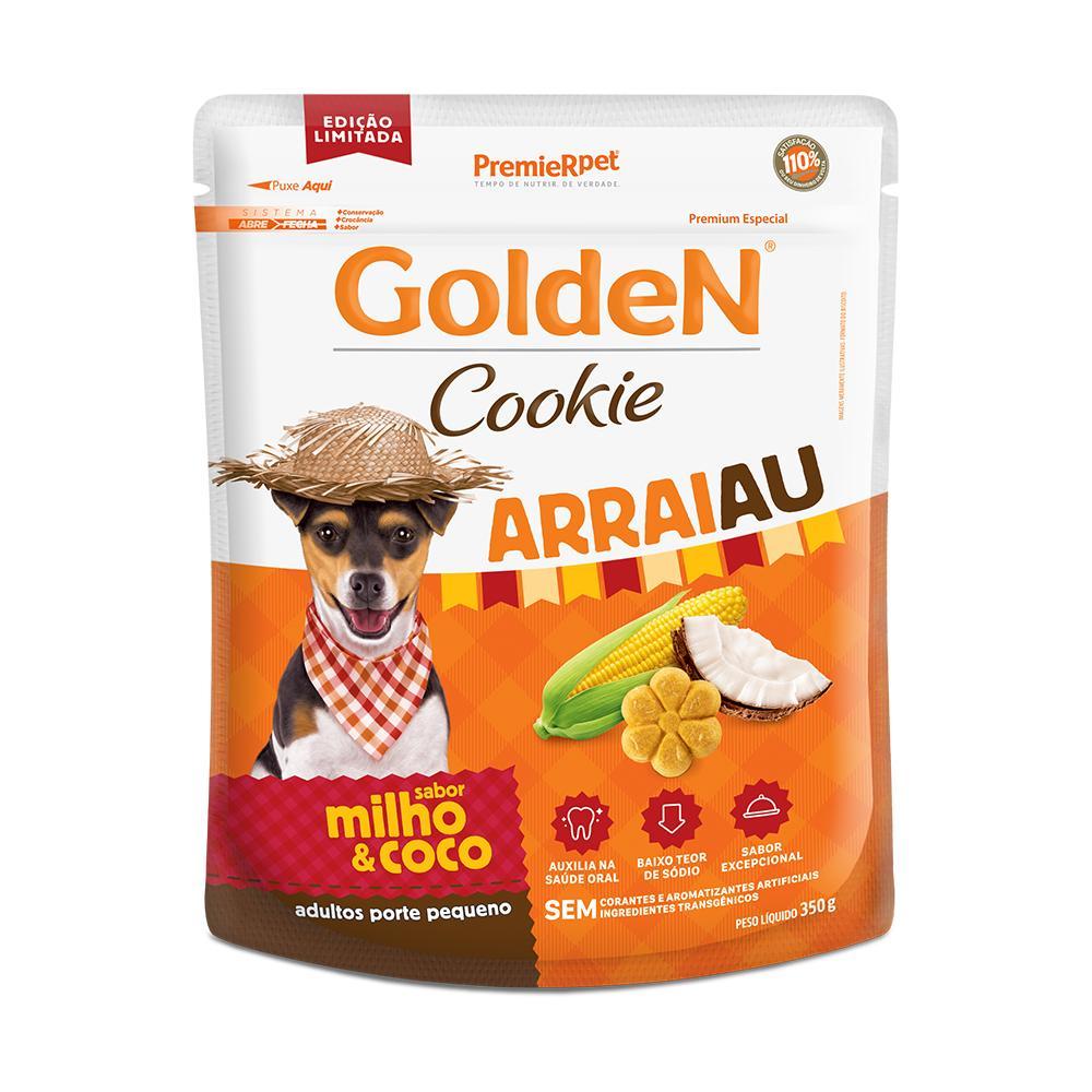 Golden Cookie Para Cães Adultos Arraiau 350g Edição Limitada