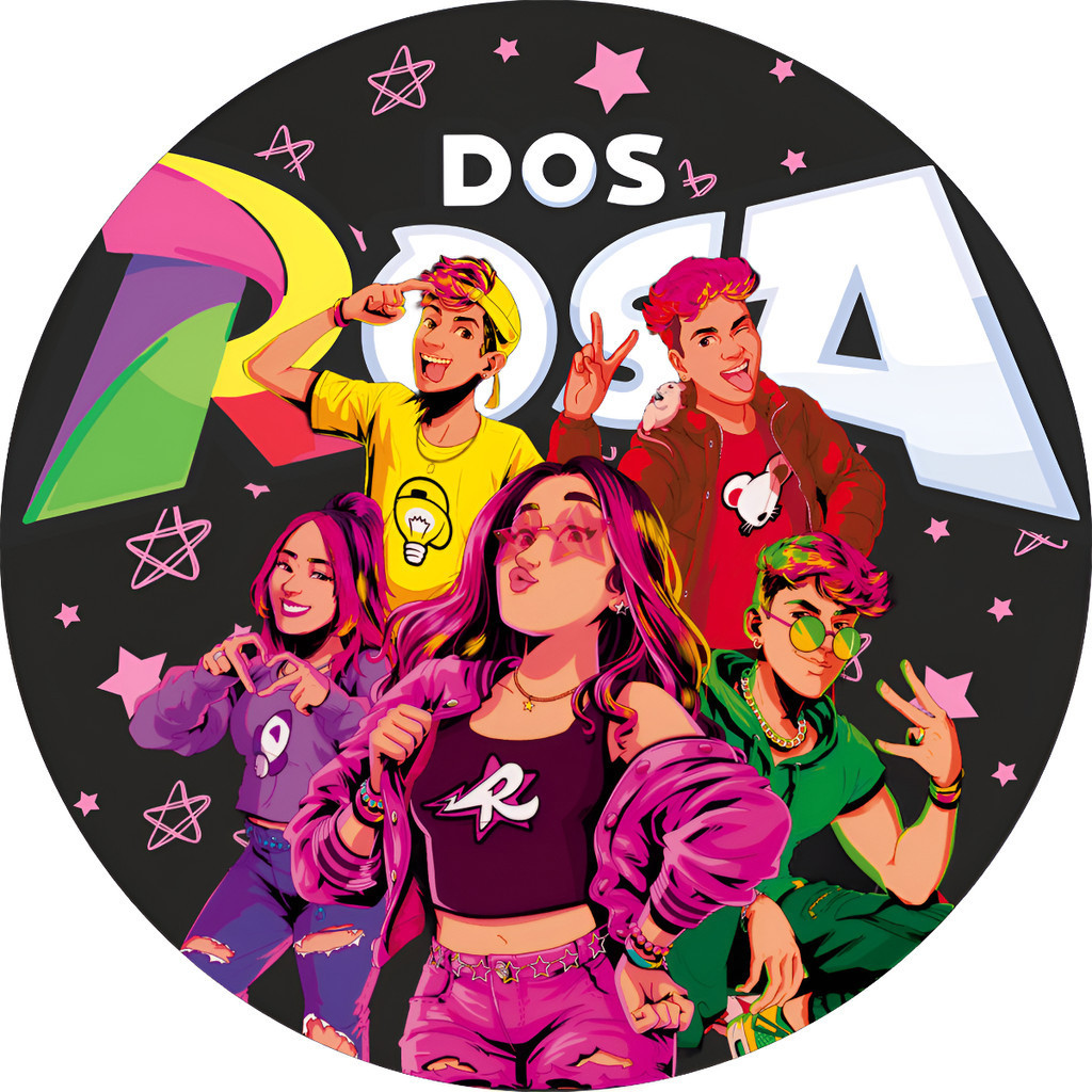 Painel Redondo 50x50 Emilly Vick Dos Rosa Void Katlen em Oferta na Shopee