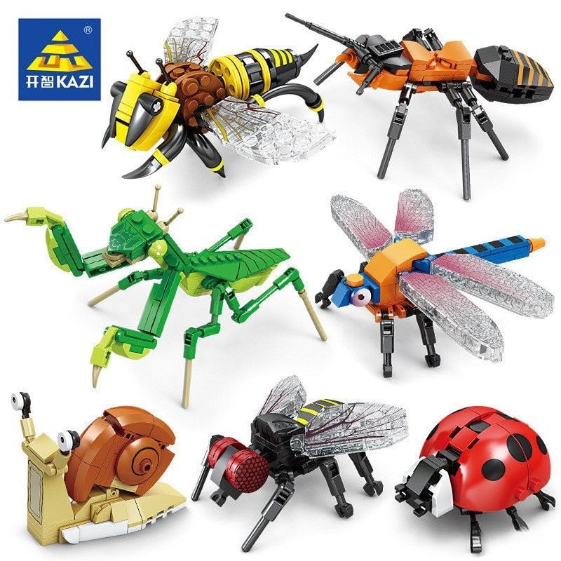 Kaizhi Blocos De Construção Modelo Inseto Compatível Com Lego Menino Brinquedos Educativos Montagem Quebra-Cabeça Animal