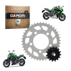 Kit Coroa 46D Pinhão 15D Kawasaki Er6-f / Er6-n 2006/2016 Relação Moto