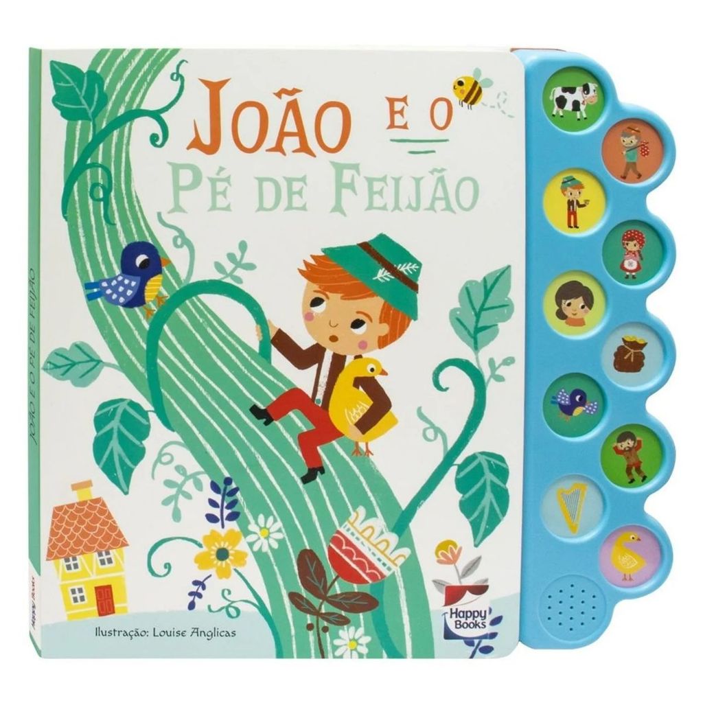 Livro Infantil Encantos Sonoros: João e o Pé de Feijão - Happy Books