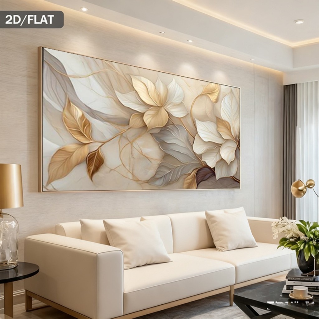 Quadro Decorativo 110x80cm arte tranquilidade clean sophisticado Decore Sala,Quarto,Copa,consultório,escritório,hall