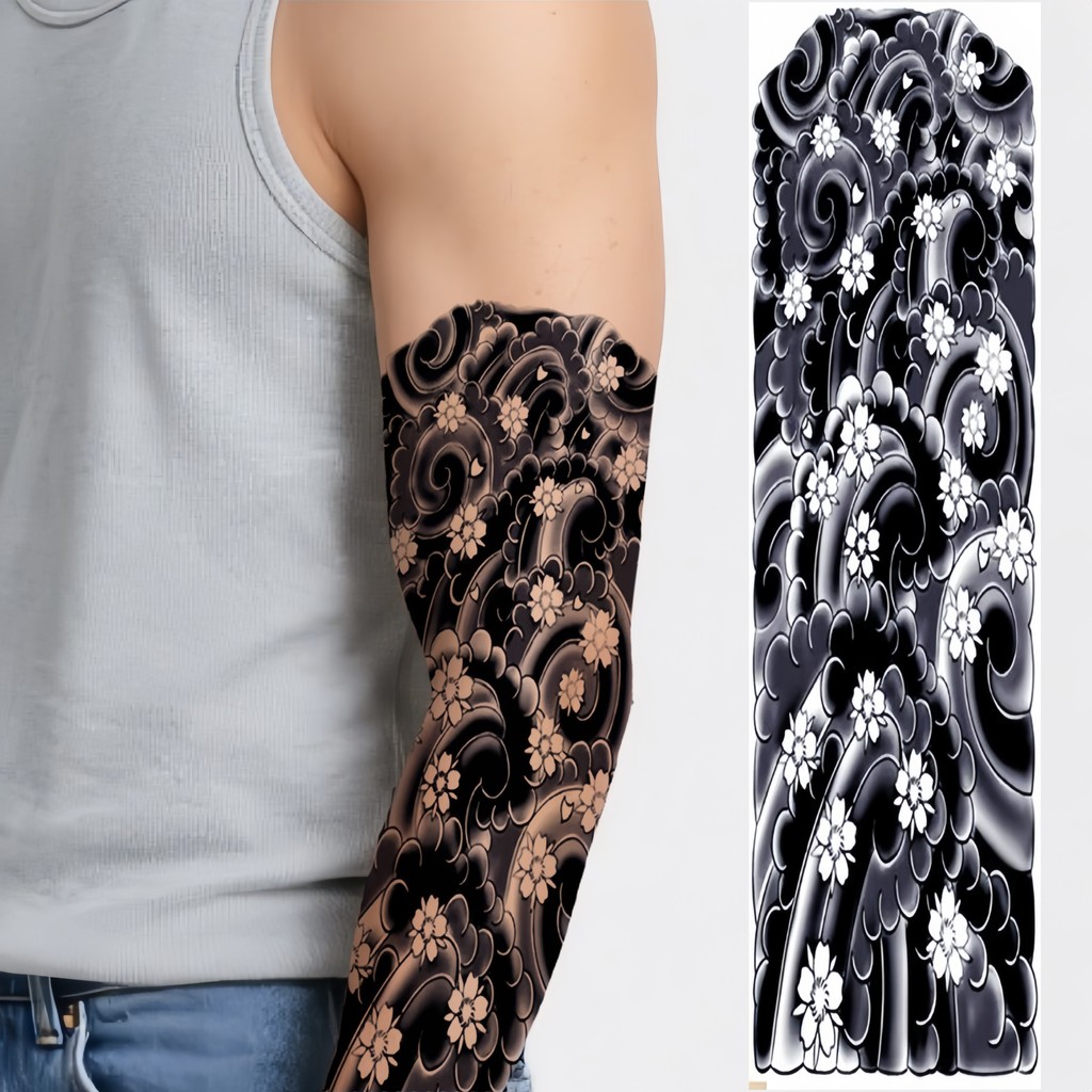 Adesivos de Tatuagem Herbal Elegantes o Peito, Tatuagens Temporárias Fofas, Tatuagens Femininas, Duradouras, Pequen