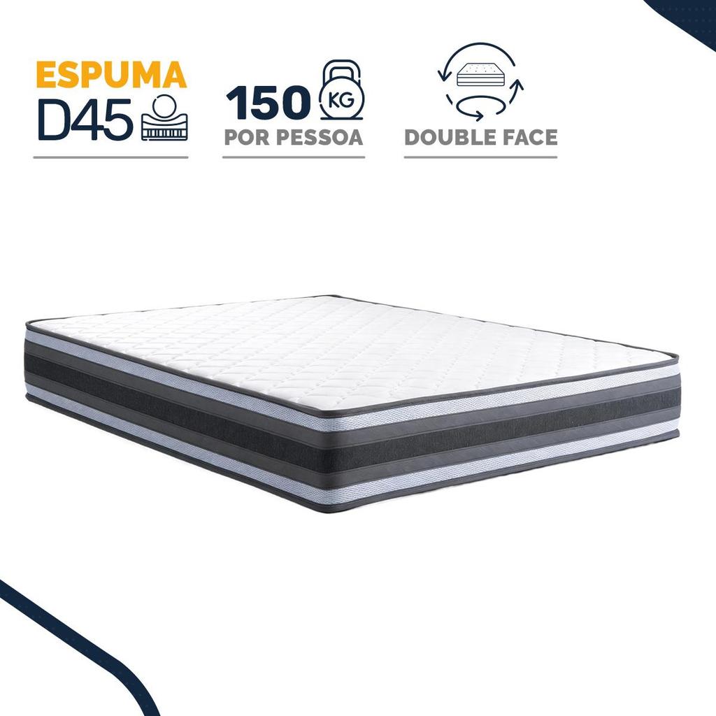 Colchão de Espuma D45 Double Face Territory Hellen Casal 138cm