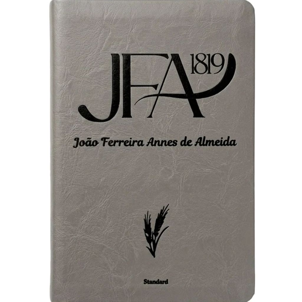 Bíblia Sagrada JFA 1819 | João Ferreira de Almeida | Letra Grande | Capa Luxo Cinza