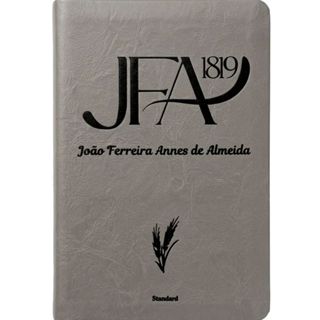 Bíblia Sagrada JFA 1819 | João Ferreira de Almeida | Letra Grande | Capa Luxo Cinza em Oferta na Shopee
