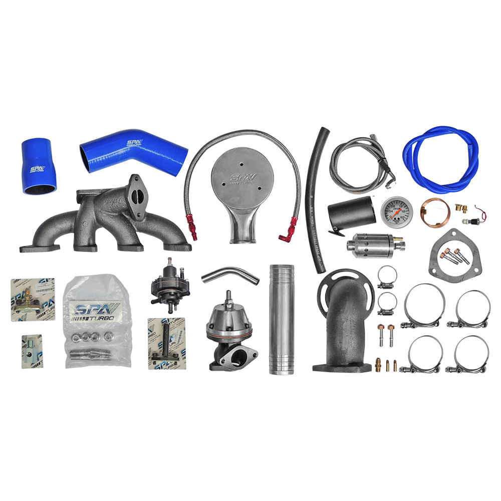 Kit turbo para Chevette pulsativo turbina para cima - SEM TURBINA