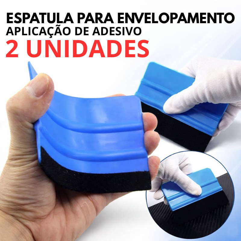 Espátula Silicone com Feltro Profissional Envelopamento Automotivo Insulfilm Aplicador Adesivo Bolha Zero