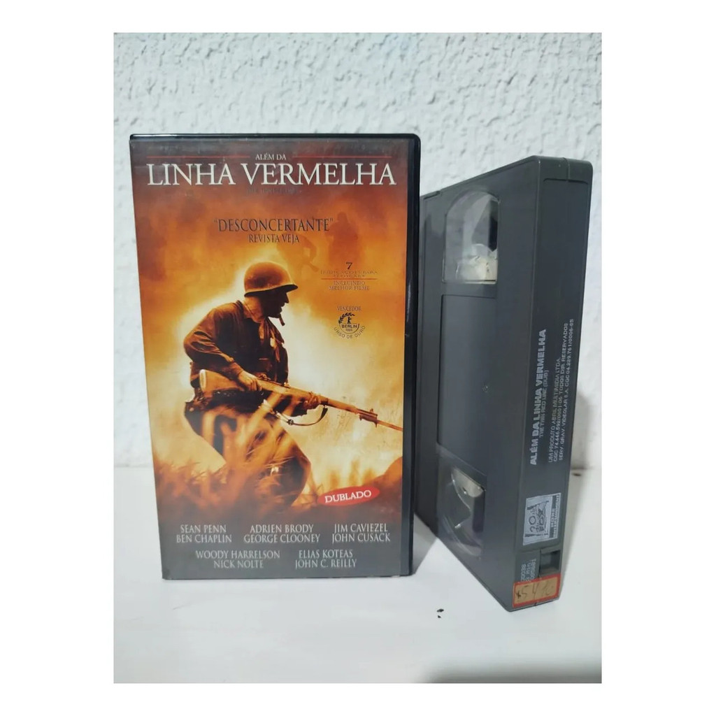 Vhs Além Da  Linha Vermelha - Dublado - Fox Filmes