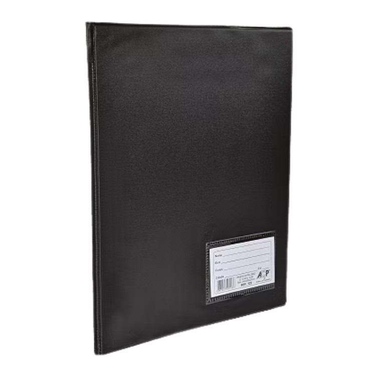 Pasta Catálogo 10 Envelopes 0,06 Ofício com 4 Colchetes Preta 123 ACP