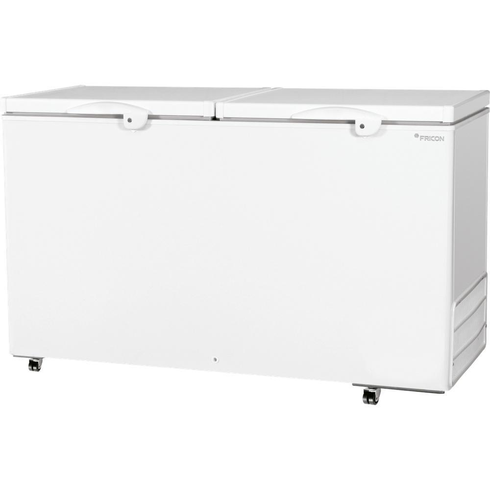 Freezer Conservador Horizontal Fricon 503 Litros Dupla Ação Tampa de Chapa Branco HCED 503 C 220V