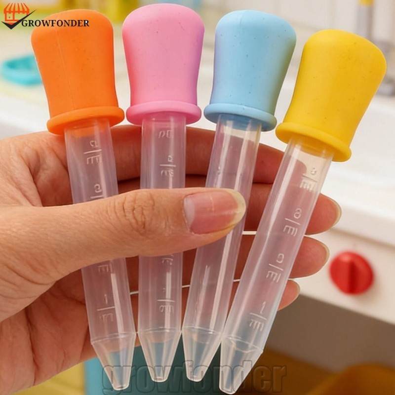 [Fasty] 40-10Pcs 5ml Conta-Gotas De Plástico De Silicone-Pipetas Líquidas-Pipeta De Orelha-Com Escala-Inodoro E Fácil De