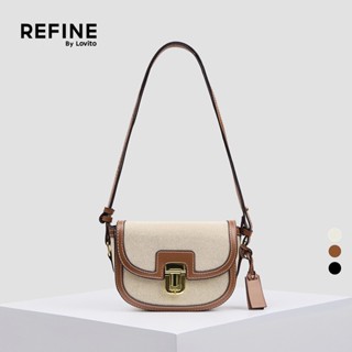 (Refine by Lovito) Bolsa de Ombro Pequena Feminina Versátil Casual Cor Lisa Trava LFAR6110 em Oferta na Shopee