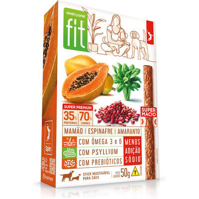 Petisco Spin Pet para Cães Sabor Mamão, Espinafre e Amaranto 50g.