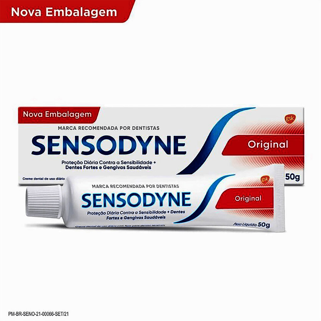 Kit 6x Creme Dental Sensodyne Original para Dentes Sensíveis 50g
